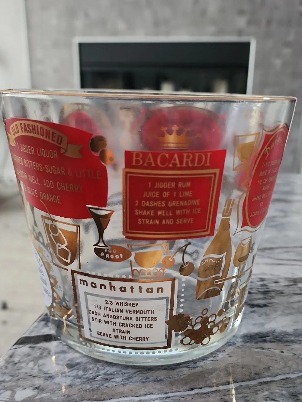 🥳Jeanette Vintage Ice Bucket, 3 Piece